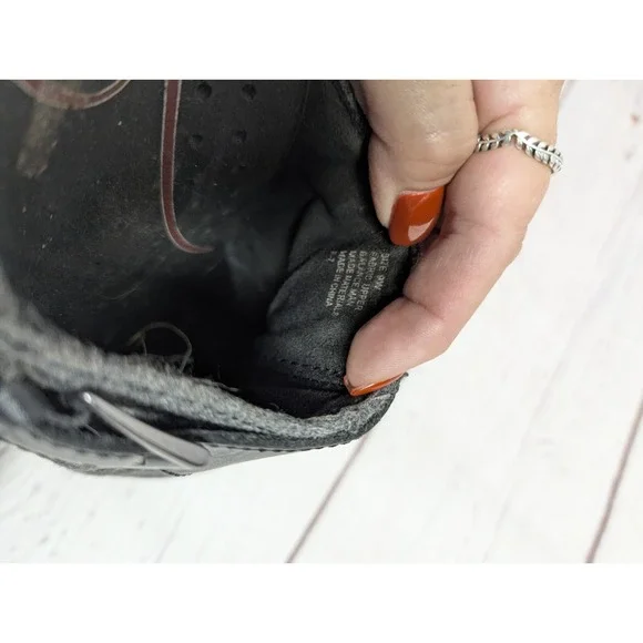 Austin Grey Tapestry Klogs Black Slip Resistant Size 9 - Picture 8 of 8